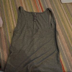SKIMS Gray Tank Top